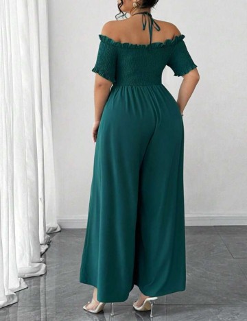 Salopetă lungă Shein Curve+, verde