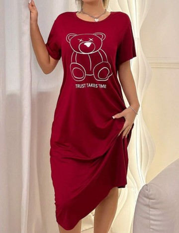 Rochie De Noapte Shein, vișiniu