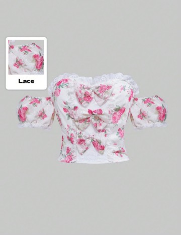 Top Shein, mix culori