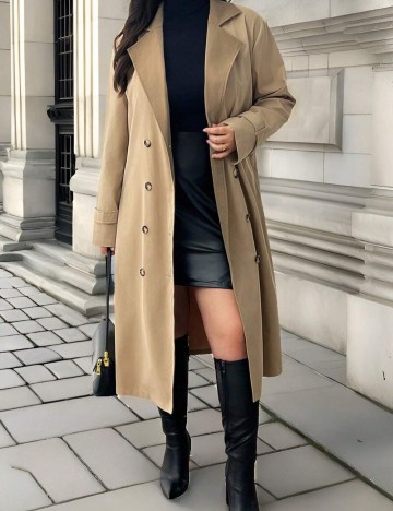 Trench Shein Curve+, bej