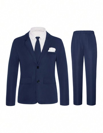Costum Shein, bleumarin