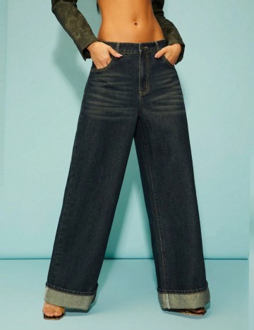 Jeans Shein, albastru
