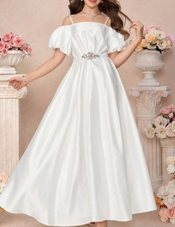 Rochie Shein, alb