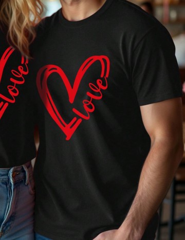 Tricou MANFINITY by Shein, negru