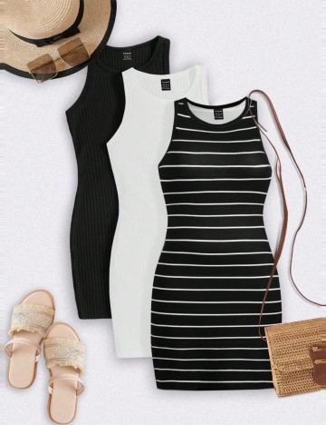 Set rochii Shein Curve+, mix culori