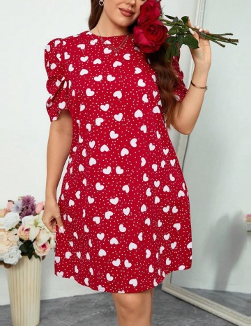 Rochie mini Shein Curve+, mix culori