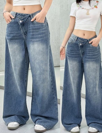 Jeans Shein, albastru