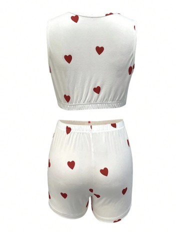 Compleu pijamale Shein, alb