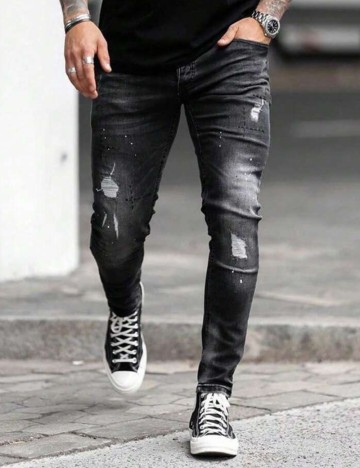 Jeans Shein, negru