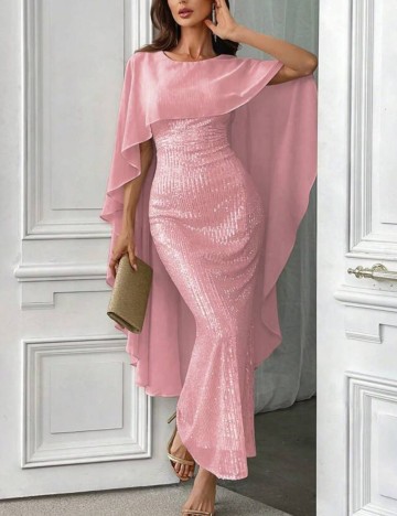 Rochie de ocazie Shein, roz