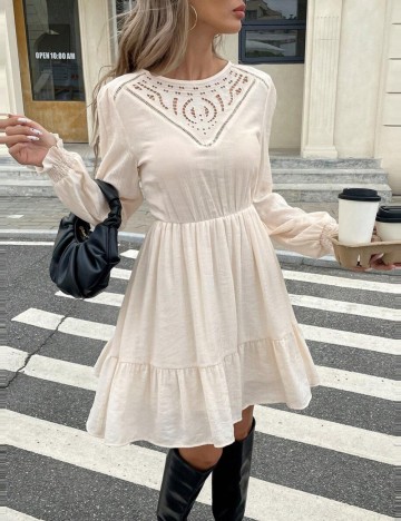 Rochie mini Shein, crem