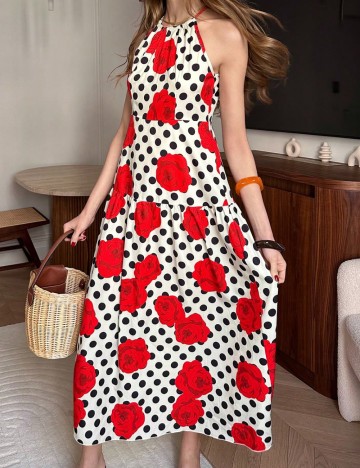 Rochie maxi Shein, mix culori