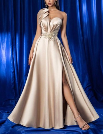 Rochie de ocazie Shein, bej