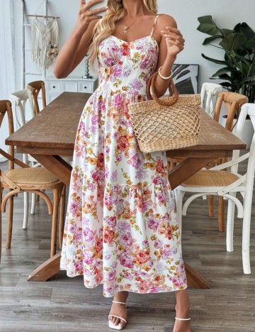 Rochie maxi Shein, mix culori