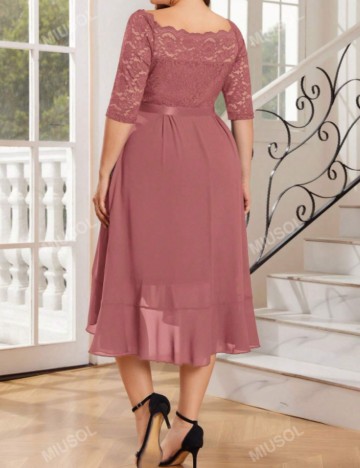 Rochie midi MIUSOL by Shein, roz