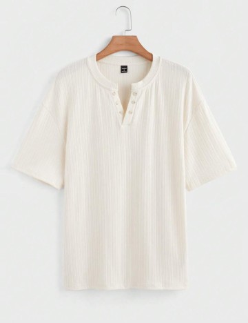 Tricou MANFINITY by Shein, crem
