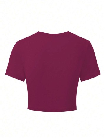 Tricou Shein, vișiniu