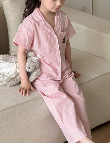 Compleu pijamale Shein, roz