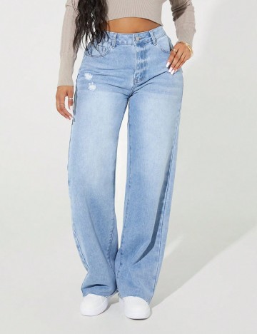 Jeans Shein, albastru