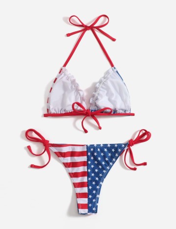 Costum de baie Shein, mix culori