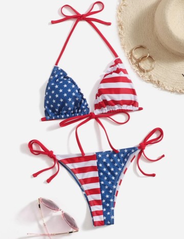 Costum de baie Shein, mix culori