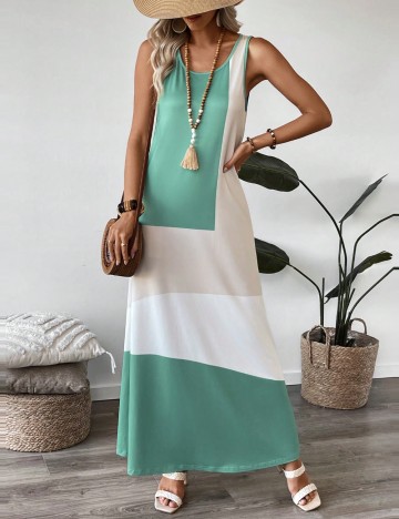Rochie maxi Emery Rose, mix culori