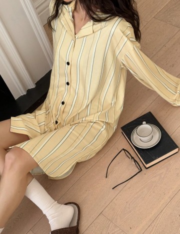 Rochie De Noapte Shein, galben