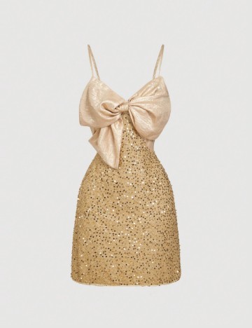 Rochie mini Shein, auriu