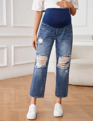 Jeans Shein Curve+, albastru
