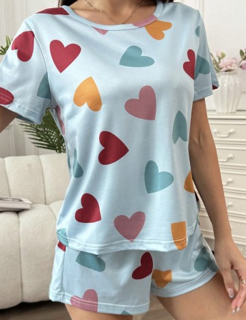 Tricou de pijama Shein, verde