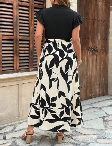 Rochie maxi Shein Curve+, mix culori