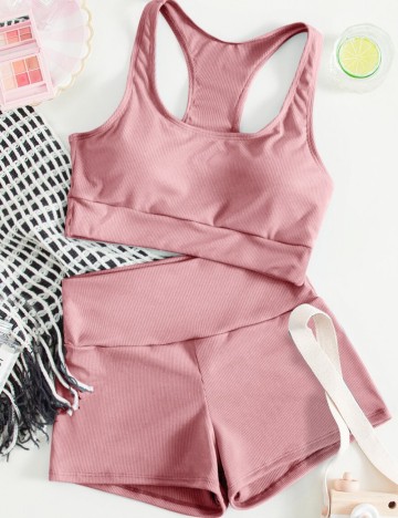 Costum de baie Shein, roz