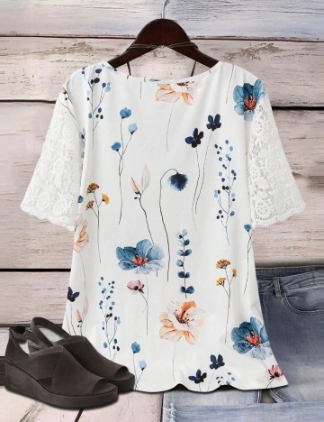 Tricou Shein Curve+, mix culori