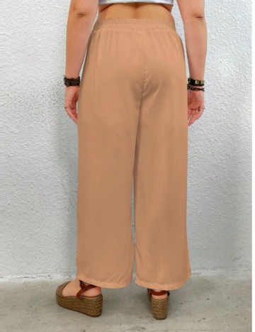 Pantaloni Shein Curve+, bej