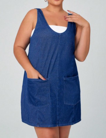 Rochie mini Shein Curve+, albastru