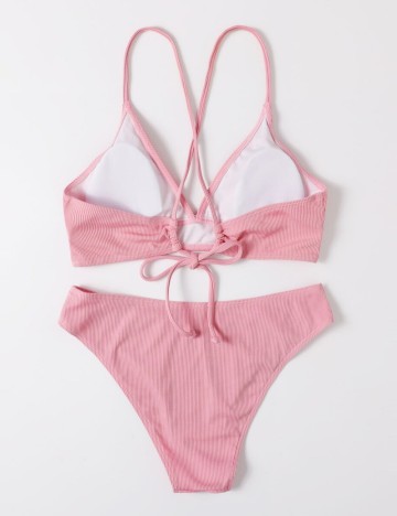 Costum de baie Shein, roz