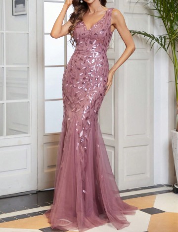 Rochie de ocazie Shein, roz