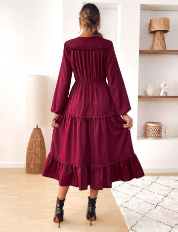 Rochie midi Shein, vișiniu
