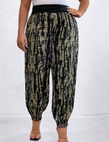 Pantaloni Shein Curve+, mix culori