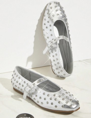 Pantofi Shein, argintiu