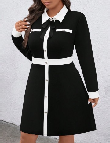 Rochie mini Shein Curve+, mix culori