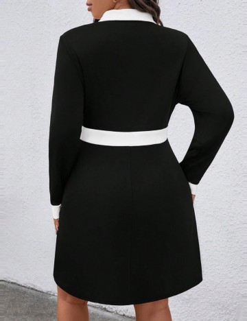 Rochie mini Shein Curve+, mix culori