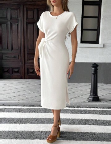 Rochie midi Shein, alb