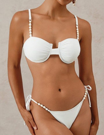 Costum de baie Shein, alb