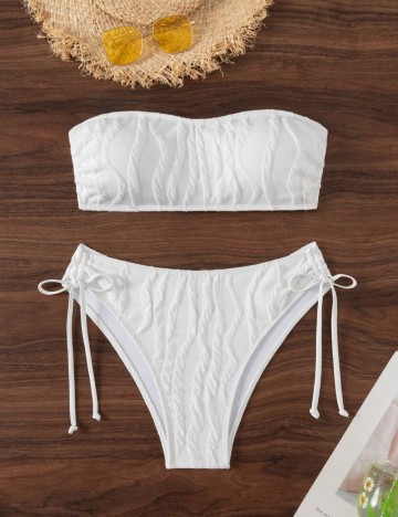 Costum de baie Shein, alb