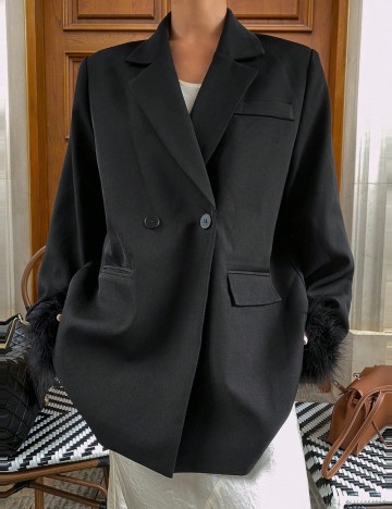 Sacou DAZY by Shein, negru