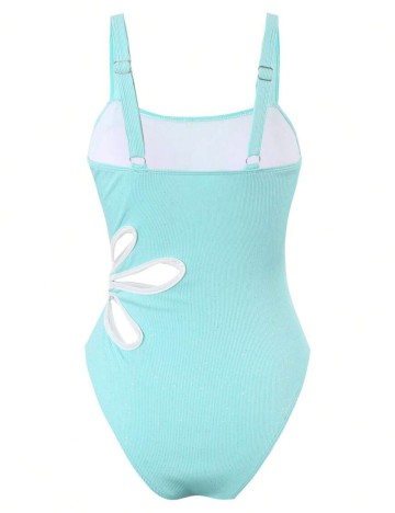 Costum de baie întreg Shein, albastru