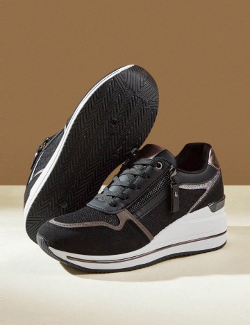 Pantofi Sport CUCCOO by SHEIN, negru