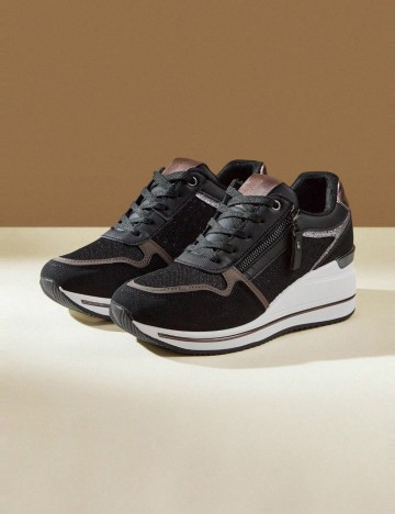 Pantofi Sport CUCCOO by SHEIN, negru