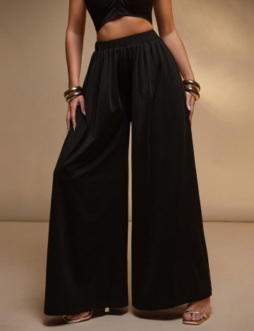 Pantaloni HAUTE by Shein, negru